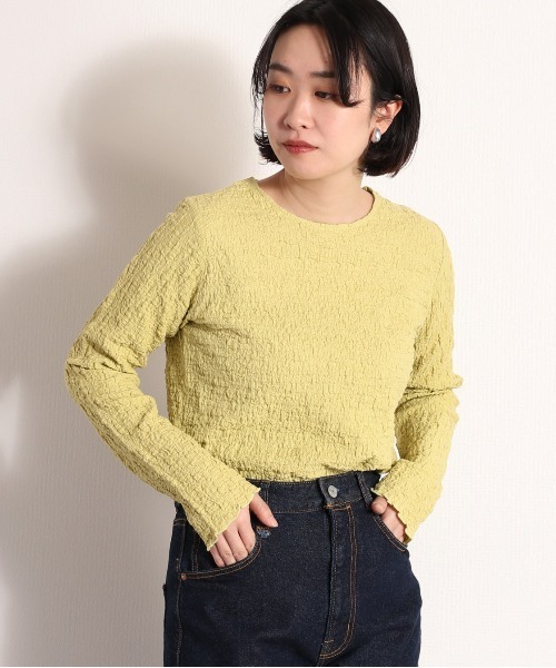 cepo（セポ）の「フクレジャガードインナー（Tシャツ/カットソー・レディース・イエロー/ブラック/オフホワイト/ブルー・M）」の4枚目の写真