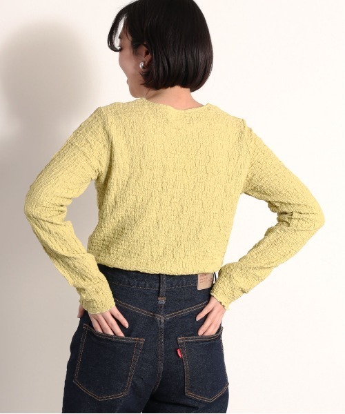 cepo（セポ）の「フクレジャガードインナー（Tシャツ/カットソー・レディース・イエロー/ブラック/オフホワイト/ブルー・M）」の18枚目の写真