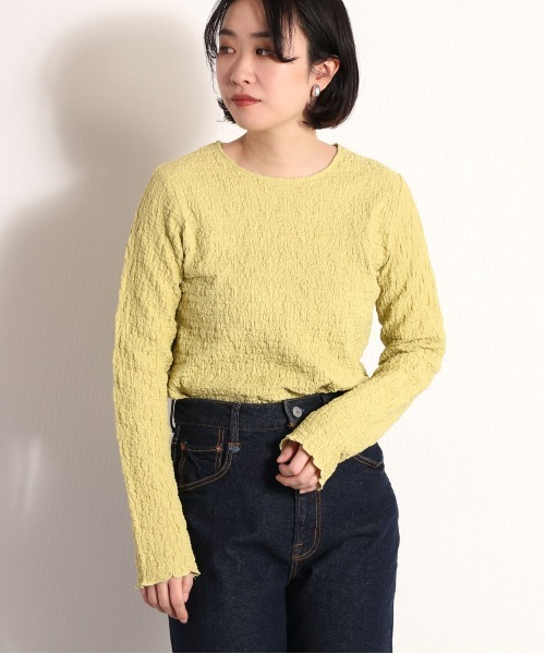 cepo（セポ）の「フクレジャガードインナー（Tシャツ/カットソー・レディース・イエロー/ブラック/オフホワイト/ブルー・M）」の15枚目の写真