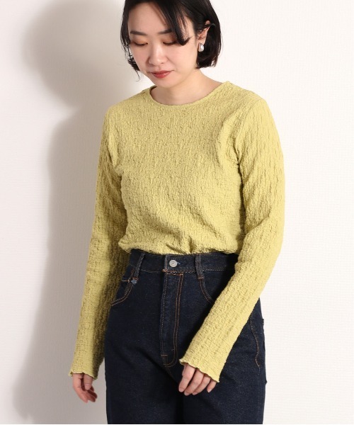 cepo（セポ）の「フクレジャガードインナー（Tシャツ/カットソー・レディース・イエロー/ブラック/オフホワイト/ブルー・M）」の16枚目の写真