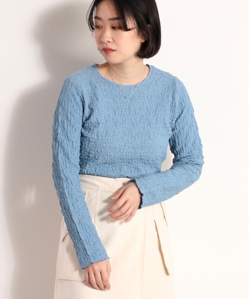 cepo（セポ）の「フクレジャガードインナー（Tシャツ/カットソー・レディース・イエロー/ブラック/オフホワイト/ブルー・M）」の9枚目の写真