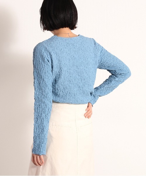 cepo（セポ）の「フクレジャガードインナー（Tシャツ/カットソー・レディース・イエロー/ブラック/オフホワイト/ブルー・M）」の11枚目の写真