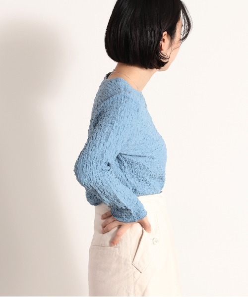 cepo（セポ）の「フクレジャガードインナー（Tシャツ/カットソー・レディース・イエロー/ブラック/オフホワイト/ブルー・M）」の10枚目の写真