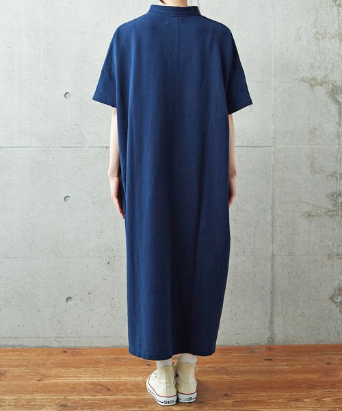 PAR ICI（パーリッシィ）の「製品染め カノコポロワンピース（ワンピース・レディース・ネイビー/レッド/グリーン/アイボリー・FREE）」の13枚目の写真