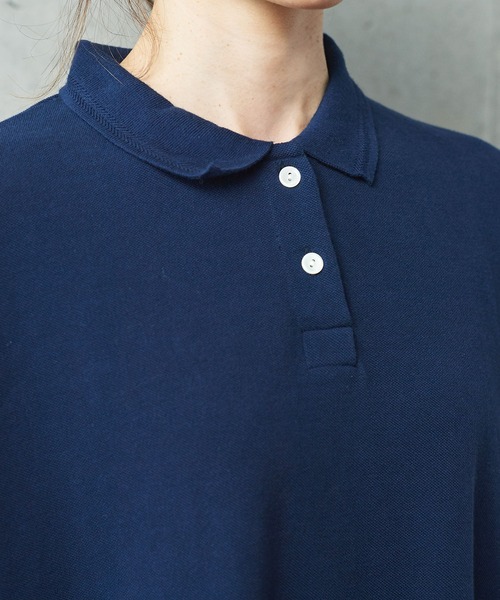 PAR ICI（パーリッシィ）の「製品染め カノコポロワンピース（ワンピース・レディース・ネイビー/レッド/グリーン/アイボリー・FREE）」の14枚目の写真