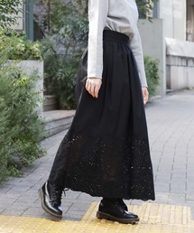 TICCA/ティッカ レースロングスカート レース フレアスカート ミモレスカート