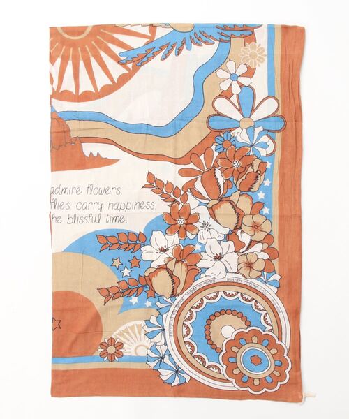 チャイハネ（チャイハネ）の「【チャイハネ】ヒッピーズループ付きマルチクロス タープクロス（インテリア雑貨・レディース・ブラウン/イエロー/グリーン/ネイビー・FREE）」の6枚目の写真