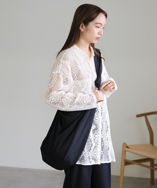 select MOCA（セレクトモカ）の「ナイロントートショルダーバッグ（ショルダーバッグ・レディース・ブラック/アイボリー・FREE）」の10枚目の写真