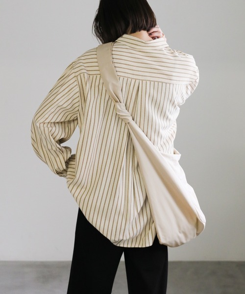 select MOCA（セレクトモカ）の「ナイロントートショルダーバッグ（ショルダーバッグ・レディース・ブラック/アイボリー・FREE）」の4枚目の写真