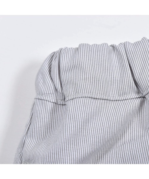 BeBe（ベベ）の「BeBe/コードレーンタックキュロットパンツ(90~150cm)（その他パンツ・キッズ・グレー系その他/ブルー系その他・100/90/110/120/140/150/130）」の6枚目の写真