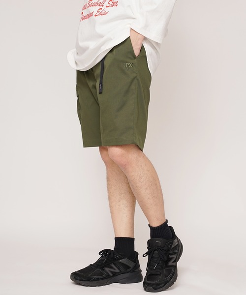WILD THINGS（ワイルドシングス）の「THE PX WILDTHINGS/ザ ピーエックス BELTED EASY SHORTS イージーショーツ カーゴショーツ（チノパンツ・メンズ・オリーブ/ブラック・L/XL/M）」の8枚目の写真