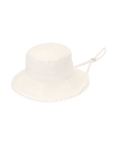 LILY BROWN（リリーブラウン）の「バリエバケットハット（ハット・レディース・ブラック/その他/アイボリー・FREE）」の4枚目の写真