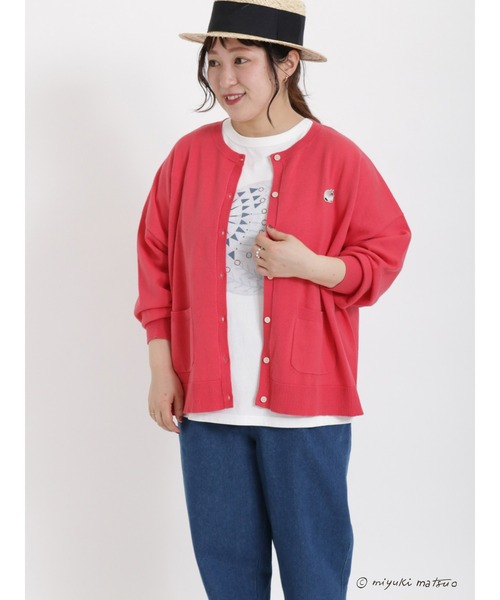 Samansa Mos2（サマンサ モスモス）の「【miyuki matsuo × SamansaMos2】半袖Tシャツ（Tシャツ/カットソー・レディース・ベージュ/チャコール/グリーン/オフホワイト・ﾌﾘ-）」の20枚目の写真