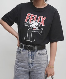 【E.M.A.N.O.N】FELIXスタンドプリントレギュラーTシャツ/ロゴTシャツ