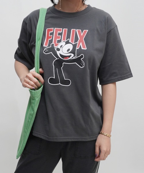 E.M.A.N.O.N(エマノン)の「【E.M.A.N.O.N】FELIXスタンドプリントレギュラーTシャツ/ロゴTシャツ(Tシャツ/カットソー・レディース・オフホワイト/ブラック/スミクロ・FREE)」の22枚目の写真
