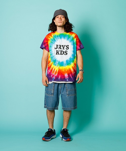 【セール】S/S TIE DYE TEE “CACTUS & ROSE” /ショートスリーブ タイダイ ティー 'カクタス＆ローズ”（Tシャツ/カットソー）｜DOWN ON THE CORNER（ダウンオンザコーナー）