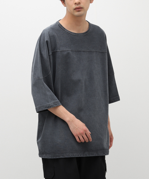 LENO(リノ)の「【LENO×JOURNAL STANDARD / リノ】別注 FOOT BALL T-SHIRT(Tシャツ/カットソー・メンズ・パープル/ブラック系その他・2/3)」の2枚目の写真