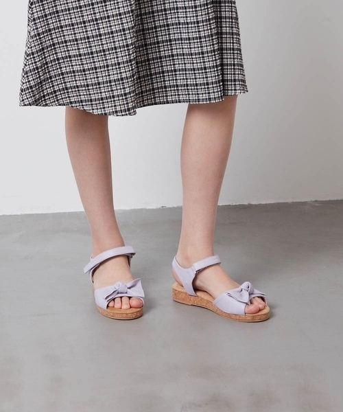 a.v.v（アーヴェヴェ）の「[KIDS]リボンサンダル[WEB限定サイズ]（サンダル・キッズ・ネイビー/ライトブルー/ライトパープル・19/18/22/20/21/23）」の10枚目の写真