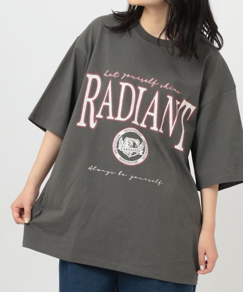 make a ray!（メイク ア レイ！）の「アメリカンヴィンテージ ストリート 古着風 半袖Tシャツ/ ビッグシルエット（Tシャツ/カットソー・レディース・チャコールグレー/オフホワイト/ホワイト/ダークネイビー/ネイビー/スミクロ・M/L）」の17枚目の写真