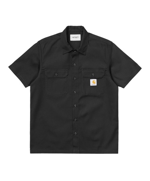 Carhartt WIP(カーハートダブリューアイピー)の「Carhartt WIP/カーハートダブリューアイピー S/S MASTER SHIRT 半袖シャツ レギュラーフィット I027580(シャツ/ブラウス・メンズ・グレイッシュブルー/ベージュ/ブラック・M/L/XL)」の2枚目の写真