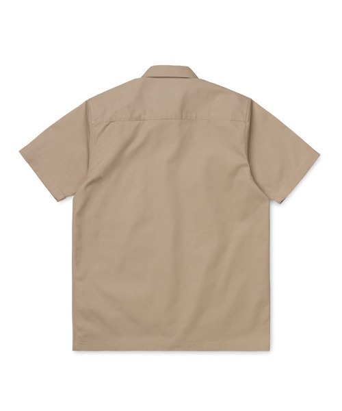 Carhartt WIP(カーハートダブリューアイピー)の「Carhartt WIP/カーハートダブリューアイピー S/S MASTER SHIRT 半袖シャツ レギュラーフィット I027580(シャツ/ブラウス・メンズ・グレイッシュブルー/ベージュ/ブラック・M/L/XL)」の6枚目の写真