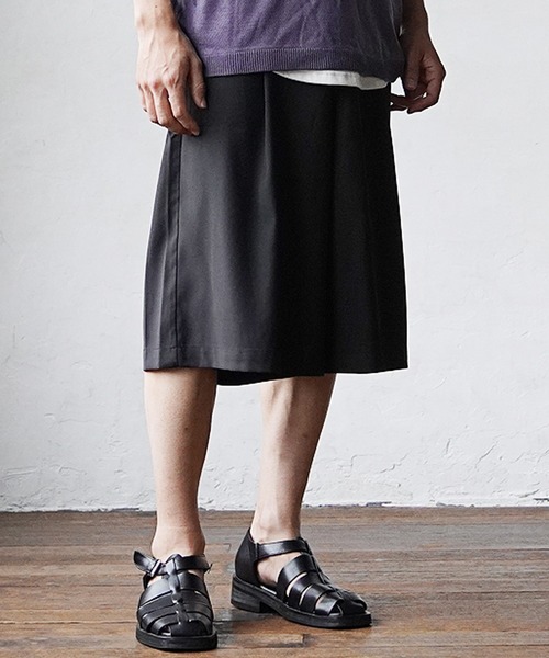 MinoriTY（マイノリティ）の「【MinoriTY】極太ワイドハーフパンツ ショートパンツ ショーツ 膝下 メンズ 無地 秋服 夏服（その他パンツ・メンズ・チャコール/ブルーグリーン/ブラック・S/M/L）」の19枚目の写真