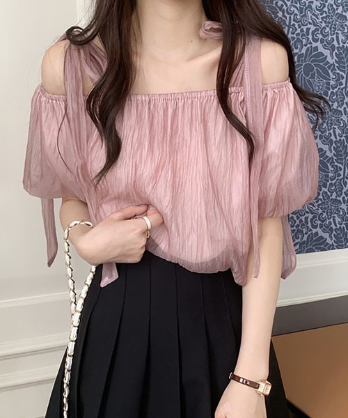 Girly Doll（ガーリードール）の「オフショルダーシアートップス