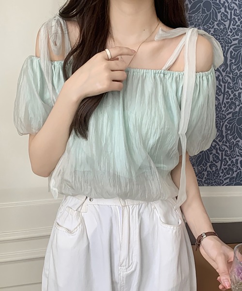 Girly Doll（ガーリードール）の「オフショルダーシアートップス