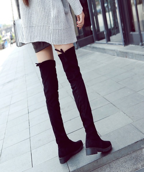 Burner(バーナー)の「【OKUOKU 0909】スリム ロングブーツ oku-shoes-522113795009-21(ブーツ・レディース・ブラック・40/36/38)」の4枚目の写真