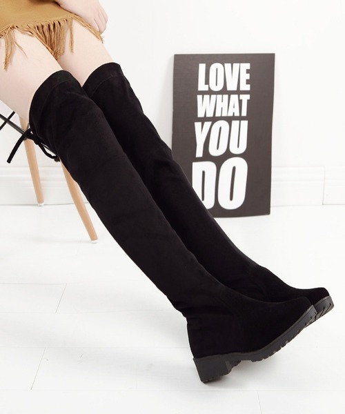 Burner(バーナー)の「【OKUOKU 0909】スリム ロングブーツ oku-shoes-522113795009-21(ブーツ・レディース・ブラック・40/36/38)」の2枚目の写真