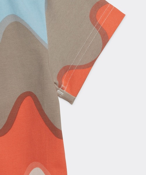 adidas（アディダス）の「マリメッコ 総柄プリント コットンボディスーツ / ロンパース / アディダス adidas（ロンパース・キッズ・ホワイト×ブルー/ホワイト×ブラウン・60/70/80/90）」の5枚目の写真