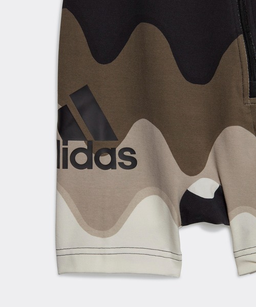 adidas（アディダス）の「マリメッコ 総柄プリント コットンボディスーツ / ロンパース / アディダス adidas（ロンパース・キッズ・ホワイト×ブルー/ホワイト×ブラウン・60/70/80/90）」の9枚目の写真