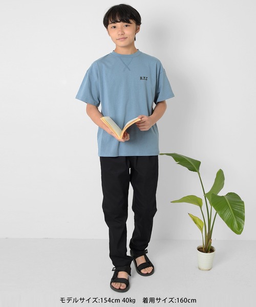 GLAZOS（グラソス）の「[テーパード]ストレッチ・フロントタックパンツ（その他パンツ・キッズ・ブラック/ベージュ/カーキ・140cm/150cm/160cm/170cm）」の6枚目の写真