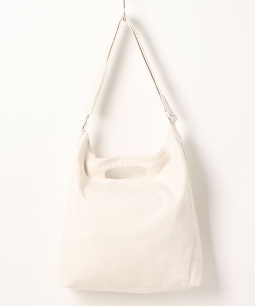 Revo.（レボ）の「ロゴプリント キャンバス 2WAY ショルダーバッグ/ハンドバッグ（ショルダーバッグ・レディース・グレー/ブラック/アイボリー/ネイビー/ワイン・FREE）」の8枚目の写真