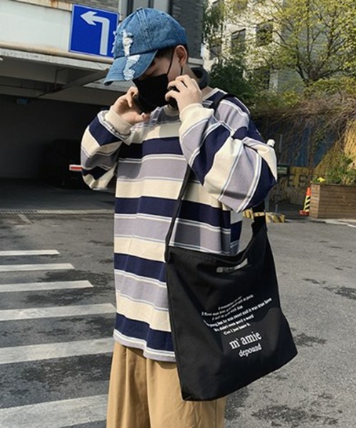 Revo.（レボ）の「ロゴプリント キャンバス 2WAY ショルダーバッグ/ハンドバッグ（ショルダーバッグ・レディース・グレー/ブラック/アイボリー/ネイビー/ワイン・FREE）」の17枚目の写真