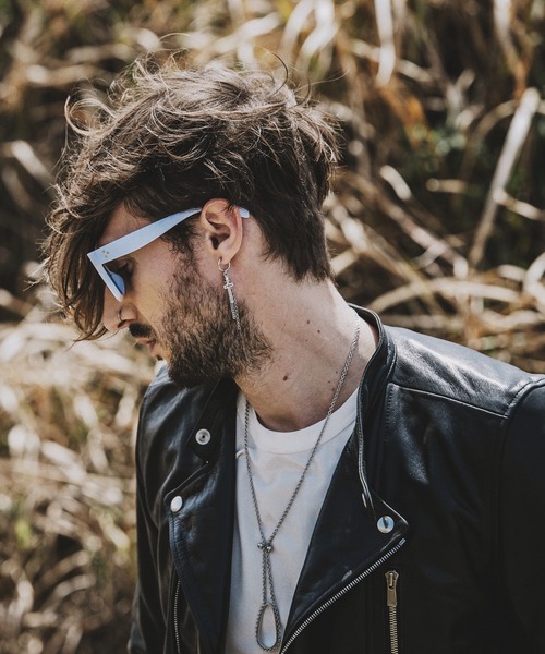 NO ID.（ノーアイディ）の「ポリゴンカットサングラスアイウェア（サングラス・メンズ・ブラック/ホワイト・ONE SIZE）」の9枚目の写真