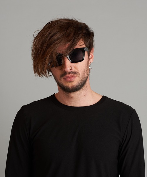 NO ID.（ノーアイディ）の「ポリゴンカットサングラスアイウェア（サングラス・メンズ・ブラック/ホワイト・ONE SIZE）」の17枚目の写真