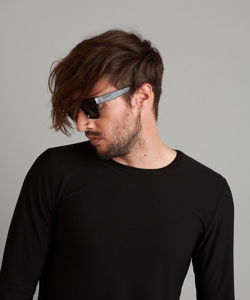 NO ID.（ノーアイディ）の「ポリゴンカットサングラスアイウェア（サングラス・メンズ・ブラック/ホワイト・ONE SIZE）」の22枚目の写真