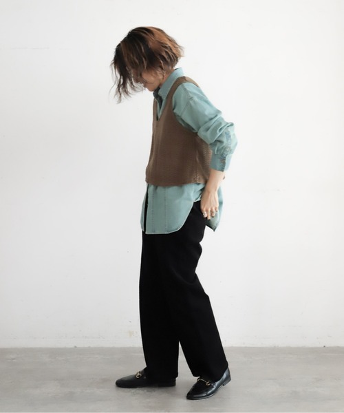 予約】変形コーデュロイ フレアパンツ | NOMBRE IMPAIR