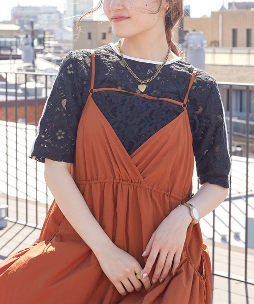 OUTDOOR PRODUCTS メモリータフタ2WAY ギャザーキャミドレス GATHERD CAMISOLE DRESS｜CONVERSE TOKYO (コンバーストウキョウ