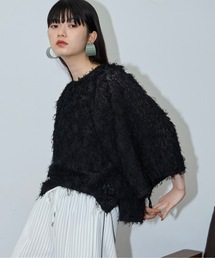 THE YOn | ヘアリーシャギーワイドタックスリーブブラウス(シャツ/ブラウス)