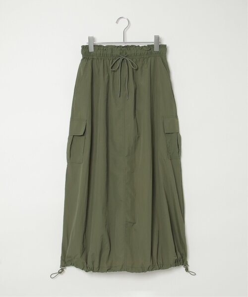 VENCEEXCHANGE（ヴァンスエクスチェンジ）の「ナイロンカーゴスカート/ドロスト付スカート（スカート・レディース・ベージュ/ブラック/ピンク/グリーン・FREE）」の15枚目の写真