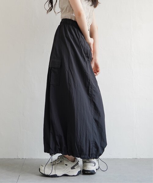 VENCEEXCHANGE（ヴァンスエクスチェンジ）の「ナイロンカーゴスカート/ドロスト付スカート（スカート・レディース・ベージュ/ブラック/ピンク/グリーン・FREE）」の18枚目の写真