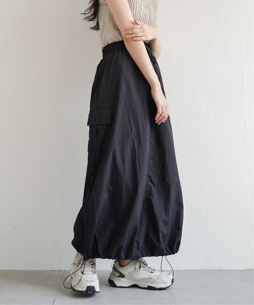 VENCEEXCHANGE（ヴァンスエクスチェンジ）の「ナイロンカーゴスカート/ドロスト付スカート（スカート・レディース・ベージュ/ブラック/ピンク/グリーン・FREE）」の19枚目の写真