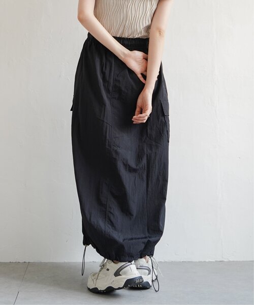 VENCEEXCHANGE（ヴァンスエクスチェンジ）の「ナイロンカーゴスカート/ドロスト付スカート（スカート・レディース・ベージュ/ブラック/ピンク/グリーン・FREE）」の21枚目の写真