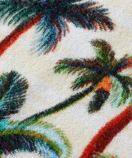 SCOTCH&SODA（スコッチアンドソーダ）の「パームツリープリントパイルシャツ【171650】（シャツ/ブラウス・メンズ・ホワイト・MEDIUM/SMALL/LARGE）」の2枚目の写真