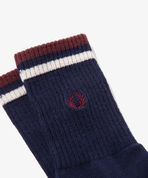 FRED PERRY(フレッドペリー)の「Tipped Short Socks/ティップラインショートソックス(ソックス/靴下・レディース・ブラック系その他/ダークグリーン/ネイビー/ブラック/ホワイト/グリーン/ブルー/ネイビー系/オリーブ/グリーン系その他/ブラック系その他2/ベージュ/グレー/グリーン系その他2/ブルー系その他・25/27/23-25/25-27)」の18枚目の写真