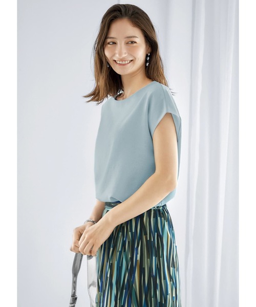STYLE DELI(スタイルデリ)の「麻調リラックスブラウス(シャツ/ブラウス・レディース・ライトブルー/ネイビー/グレイッシュベージュ・FREE)」の12枚目の写真