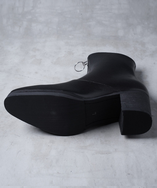 G.O.C（ジーオーシー）の「フロント ZIP ヒール ブーツ（ブーツ・メンズ・ブラック・SMALL/MEDIUM/LARGE）」の8枚目の写真