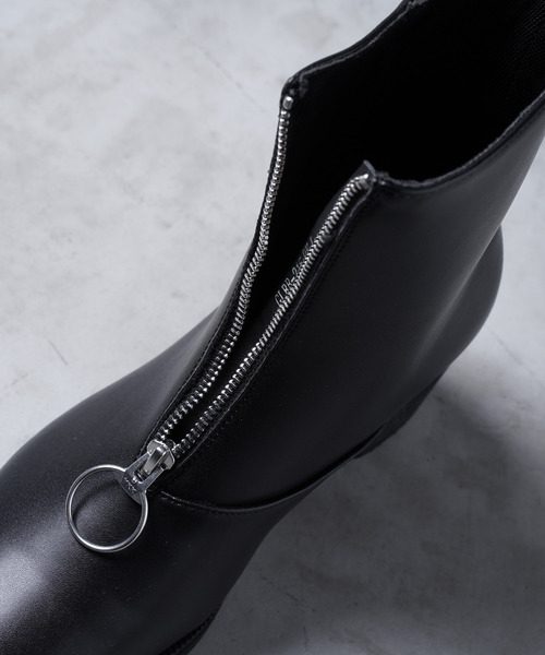 G.O.C（ジーオーシー）の「フロント ZIP ヒール ブーツ（ブーツ・メンズ・ブラック・SMALL/MEDIUM/LARGE）」の11枚目の写真